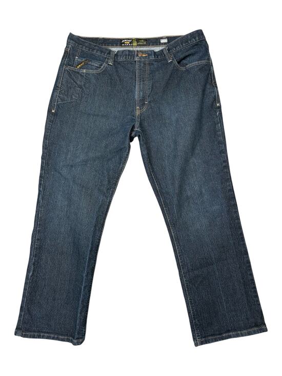 Ariat Other - Ariat Rebar M5 Durastretch Stackable Straight Leg Jeans Men's 40 Blue Cowboy